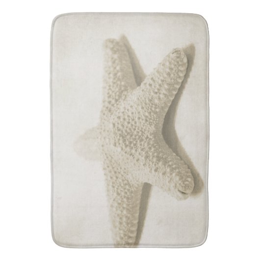 Cream Beach Starfish Badmat (Voorkant Verticaal)