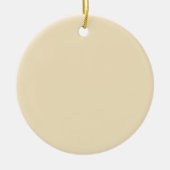 Cream Beige Achtergrond op een Ornament (Voorkant)