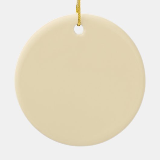 Cream Beige Achtergrond op een Ornament (Achterkant)