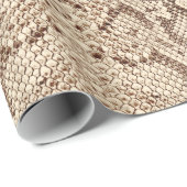 Cream Beige Anaconda Exotic Snakeskin Cadeaupapier (Rol Hoek)