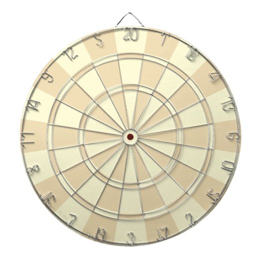 Cream Beige Dartbord (Voorkant)