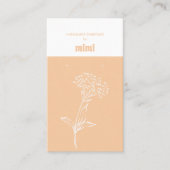 Cream Beige Earring Display Visitekaartje (Voorkant)