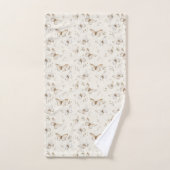 Cream Beige Sand Butterflies Bad Handdoek (Handdoek)
