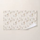 Cream Beige Sand Butterflies Bad Handdoek (Handdoek)