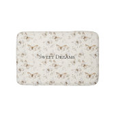 Cream Beige Sand Butterflies Badmat (Voorkant)