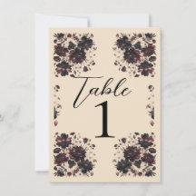 Cream Beige  Shabby Chic Moody Floral