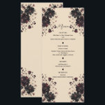 Cream Beige  Shabby Chic Moody Floral Menu<br><div class="desc">Overeenkomende objecten in mijn winkel.</div>