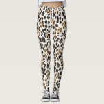 Cream Black Brown Leopard Animal Leggings<br><div class="desc">Cream Black Brown Leopard Animal</div>