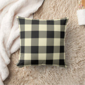 Cream Black Buffalo Pset Twill Cushion Kussen (Deken)