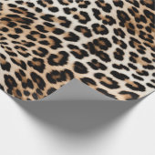 Cream Black Leopard-afdrukken Cadeaupapier (Hoek)