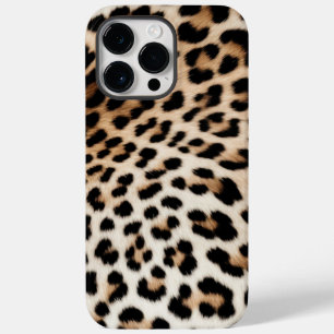 Cream Black Leopard-afdrukken Case-Mate iPhone 14 Pro Max Hoesje