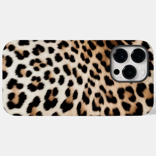 Cream Black Leopard-afdrukken Case-Mate iPhone Case (Achterkant (horizontaal))
