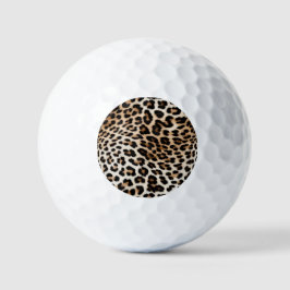 Cream Black Leopard-afdrukken Golfballen