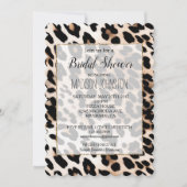 Cream Black Leopard-afdrukken Kaart (Voorkant)