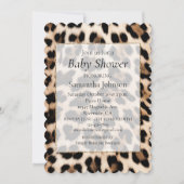 Cream Black Leopard-afdrukken Kaart (Voorkant)