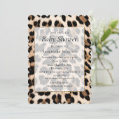 Cream Black Leopard-afdrukken Kaart (Staand voorkant)