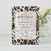 Cream Black Leopard-afdrukken Kaart (Staand voorkant)