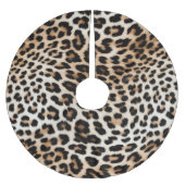 Cream Black Leopard-afdrukken Kerstboom Rok (Voorkant)