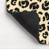Cream Black Leopard-afdrukken Muismat (Hoek)
