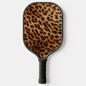 Cream Black Leopard-afdrukken Pickleball Paddle (Achterkant)
