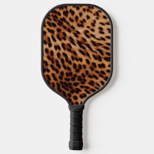 Cream Black Leopard-afdrukken Pickleball Paddle (Achterkant)