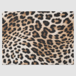 Cream Black Leopard-afdrukken Tissuepapier