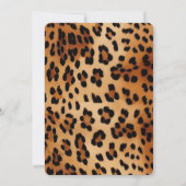 Cream Black Leopard Animal Print Verjaardag Kaart