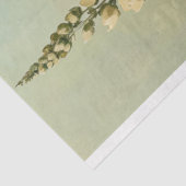 Cream bloemen op groene achtergrond tissuepapier (Detail)