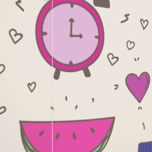 Cream & Blue pattern for Your Kid Room Behang (Zoom)