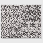 Cream Blush Black Leopard-printer Cadeaupapier (Vlak)