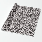 Cream Blush Black Leopard-printer Cadeaupapier (Uitgerold)