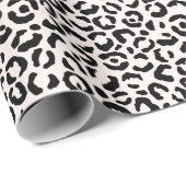 Cream Blush Black Leopard-printer Cadeaupapier (Rol Hoek)