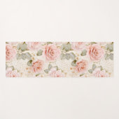 Cream Blush Pink Roses Floral Vrijgezellenfeest Yogamat (Voorkant (horizontaal))