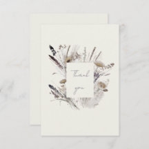 Cream Boho Wildflower Baby shower Dank u