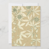 Cream Botanical Print Christelijk Weddenschap Kaart (Achterkant)
