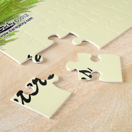Cream Brabanter Chickens Legpuzzel (Zijkant)
