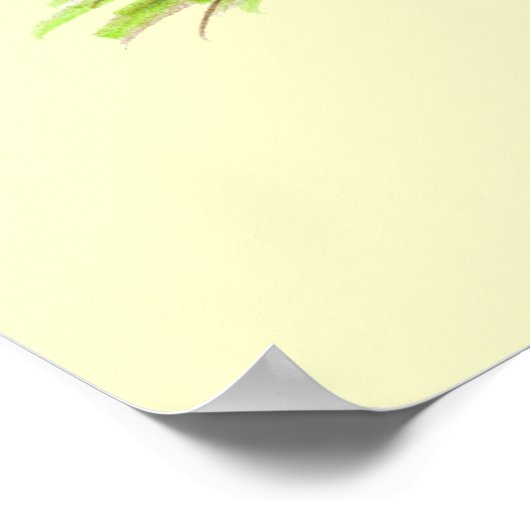 Cream Brabanter Chickens Poster (Hoek)