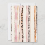 Cream Brown Blush Pink Leopard Gifts Birthday Kaart (Achterkant)