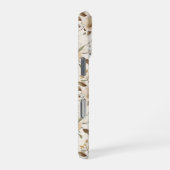 Cream Brown Floral iPhone Hoesje (Rechterkant)
