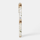 Cream Brown Floral iPhone Hoesje (Linkerkant)