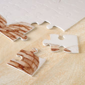 Cream Brown Heart Balloons Love in the Air Legpuzzel (Zijkant)