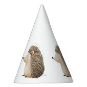 Cream Brown Hedgehog Verjaardag Feesthoedjes (Rechts)
