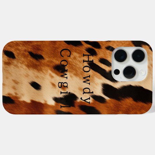 Cream Brown Koeienhuid Animal Case-Mate iPhone Case (Achterkant (horizontaal))