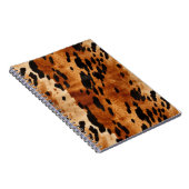 Cream Brown Koeienhuid Animal Notitieboek (Rechterzijde)