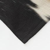 Cream Brown Koeienhuid Howdy Fleece Deken (Hoek)