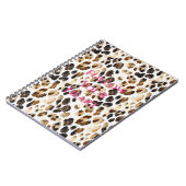 Cream Brown Leopard Animal Print Notitieboek (Linkerzijde)