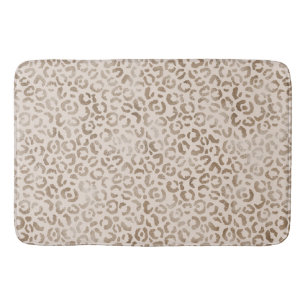 Cream Brown Leopard Print        Badmat