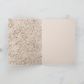 Cream Brown Leopard Print Birthday Kaart (Binnen)