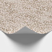 Cream Brown Leopard Print            Cadeaupapier (Hoek)
