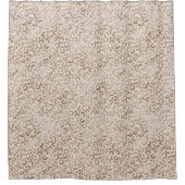Cream Brown Leopard Print       Douchegordijn (Voorkant)